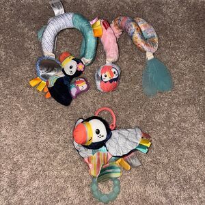 Infantino Spiral Stroller Toy + Hanging  Teether Toy
